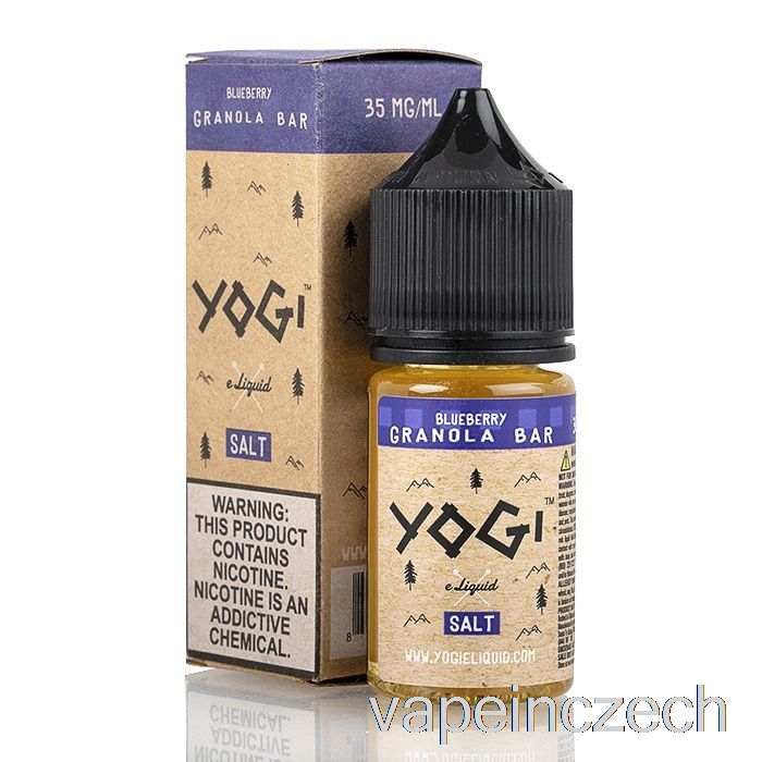 Borůvková Granola Tyčinka - E-liquid S Jogínskou Solí - 30ml 35mg Vape Bez Nikotinu
